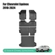 Car Floor Mats&Cargo Liner&Backrest Mats TPE Rubber For Chevy Equinox 2018-2024