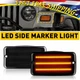 2PCS For Jeep Wrangler TJ 97-06 LED Turn Front Signal Side Marker Bumper Lights
