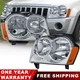 Set(2) Headlights Headlamps Assembly For 2005-2007 Jeep Grand Cherokee