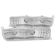For 1997-2001 For Jeep Cherokee Chrome Clear Bumper Signal Side Lights Pair