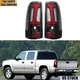 LED Tail Lights Brake Lamps For 2003-2006 Chevy Silverado Black RED Pair LH RH