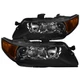 Black Fits 2004-2005 Acura Tsx Projector Headlights Lamps Left+Right 04-05 Pair