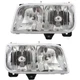 Driver and Passenger Headlights For GMC Yukon 1992-2000 Halogen w/ Bulb/s Denali