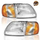 WEELMOTO Pair Headlights & Corner Lights For 1997-2003 Ford F150 F250 w/o bulbs