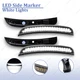 For 2015-2023 Dodge Charger White Front Rear LED Side Marker light Smoked Lens