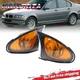 Corner lights For 02-05 BMW E46 3-SERIES 4D Sedan Turn Signal Lamps -Yellow Lens
