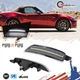 White LED Front Fender Side Marker Lights Clear For 2016-2023 Mazda MX-5 Miata