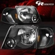 4PCS OF BLACK HOUSING HEADLIGHT+AMBER SIGNAL LAMP LH+RH FOR 02-05 FORD EXPLORER