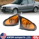 Yellow Corner Light Turn Signal Lamp For BMW 02-05 E46 3-SERIES 4 Door Pair