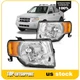 Pair Set For 2008-2012 Ford Escape Headlights Assembly Driver+Passenger Side