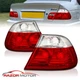 2000-2003 Red Clear Tail Light Pair (Set) for BMW E46 325Ci/330Ci/M3 2DR Coupe