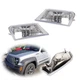Clear Silver Lenses Corner Parking Signal Lights Housings For 08-12 Jeep Liberty