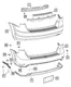 Genuine Mopar Fascia Reflector Right 57010720AC Genuine Mopar Fascia Reflector Right 57010720AC