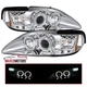 Projector Headlights Fits 1994-1998 Ford Mustang LED Halo Head Lamps Left+Right