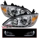 Projector Headlights Fits 2004-2005 Honda Civic Replacement LED Strip Pair 04-05
