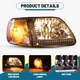 1997-2003 Clear Headlights Headlamp For Ford F-150 w/ Corner Lights Front Lamp