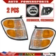 Front Turn Signal Light L+R For 2000-2004 Toyota Tundra Sequoia 815200C020