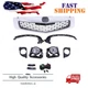 9PC For Acura TSX 2009-2010 Chrome Grille Fog lights Bumper Headlight Brackets