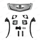 9PC For Acura TSX 2009 2010 Front Bumper Grille Fog lights Bezel Brackets Kit