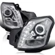 Clear Fits 2003-2007 Cadillac Cts Led Halo Projector Headlights Lamps Left+Right