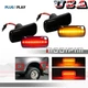 4X Smoked LED Side Marker Fender Lamp For 10-18 Dodge Ram 2500/3500HD Dually Bed