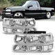 Headlights+Signal Light Fit For 99-02 Chevy Silverado 00-06 Tahoe Suburban New
