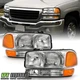 1999-2006 GMC Sierra Yukon & XL Headlights+Signal Corner Parking Bumper Lights