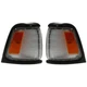 Corner Light Set For 1989-1991 Toyota Pickup with black trim Left and Right Side