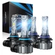 Marsauto 9005/HB3 9006/HB4 Light Bulbs M1S 9005 9006, SUPER 6000K WHITE 