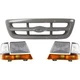 Headlamp Kit For 1998-2000 Ford Ranger Halogen with bulb(s) 5 Pc