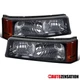 Fit 2003-2007 Chevy Silverado Avalanche Smoke Bumper Lights Signal Parking Lamps