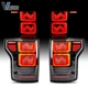 OLED Animation LED Tail lights Fit Ford 15-20 F-150 Raptor Clear Rear Lamps 1Set