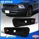Black Bumper Lights For 2005-2009 Ford Mustang GT Turn Signal Parking Lamp 05-09