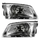 Pair Of Headlights Fits Mazda 626 Es Sedan 2000 2001 2002 By Ma2503116 Ma2502116
