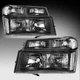 For 2004-2012 Chevy Colorado/GMC Canyon Black Bumper Lamps Left+Right Headlights For 2004-2012 Chevy Colorado/GMC Canyon Black Bumper Lamps Left+Right Headlights