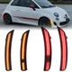 Dynamic 4PCS Front Rear LED Side Marker Light For 2012-2017 Fiat 500 500C Abarth