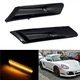 2x Smoked Lens Amber LED Side Marker Light For 2005-2012 Porsche Boxster Carrera