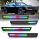 Dynamic LED Side Marker Light Front Rear Bumper For Dodge Challenger 2015-2023