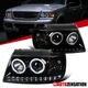 Fit 2002-2005 Ford Explorer 02-05 Slick Black LED Halo Projector Headlights Lamp
