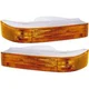 Turn Signal Light For 92-96 Ford F-150 Plastic Lens Left & Right Below Headlamp