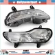 2X LH & RH Bumper Fog Light Clear Lens Fit For Ford Escape 2013-2016 Replacement