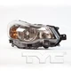 Halogen Headlight for 12-15 Subaru Impreza/13-15 XV Crosstrek Passenger CAPA