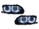 DEPO LED Angel Eye Projector Headlight Set for 99-01 BMW E46 4D Sedan/5D Wagon
