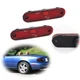 2x Red Rear Bumper Side Marker Light Housings Kit For 1990-2005 Mazda Miata MX-5