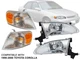 Fits 1998 -2000 Toyota Corolla Headlight Corner Lamp Passenger Driver COMBO PAIR