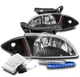 FOR 00-02 CHEVY CAVALIER BLACK REPLACEMENT HEADLIGHT LAMP W/BLUE LED DRL+6K HID FOR 00-02 CHEVY CAVALIER BLACK REPLACEMENT HEADLIGHT LAMP W/BLUE LED DRL+6K HID