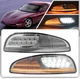 Clear Sequential LED Front Turn Signal DRL Parking For 97-04 Chevy Corvette C5