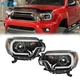For Toyota Tacoma 2012-2015 Black LED Strip Projector Headlights Lamps 12-15