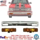 Front Bumper Chrome + Signal Lights LH & RH For 1982-1990 Chevrolet S10 /GMC S15