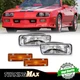 Fit 1985-92 Chevy Camaro Clear Lens Signal Lights + Amber Lens Side Marker Lamps